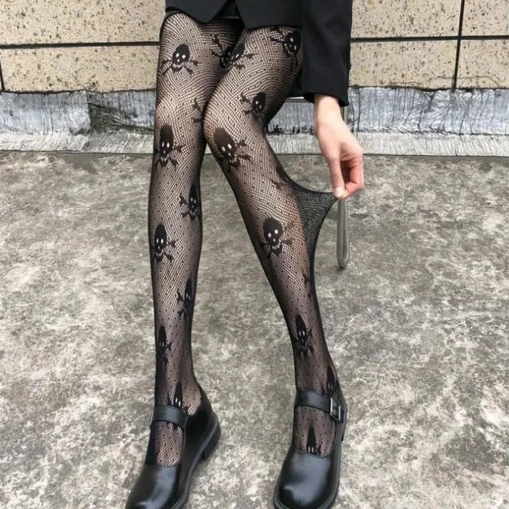 Graphic Diamond Fishnet Sheer Soft Nylon Women’s Pantyhose Stretchy Black Tights